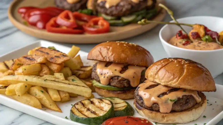Different serving suggestions for smash burger sauce.