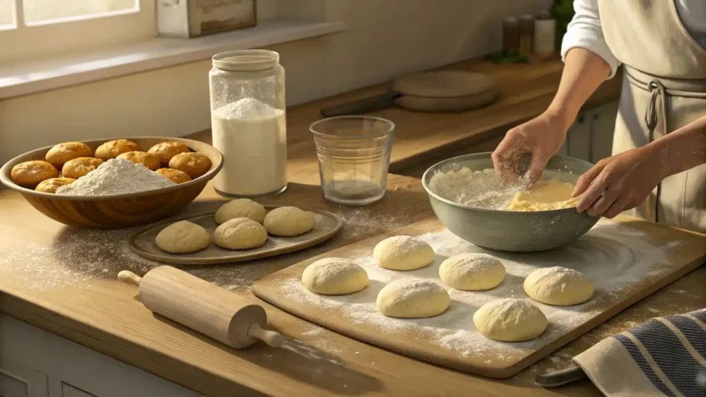 Storage and reheating methods for Kaiser Rolls.