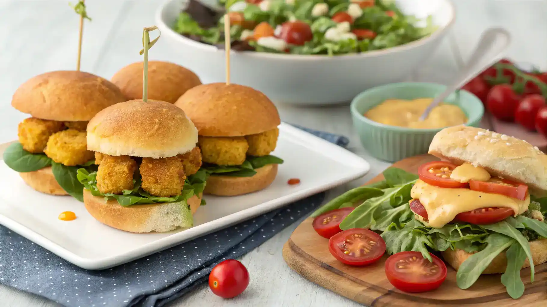 Creative serving suggestions for corn nuggets.