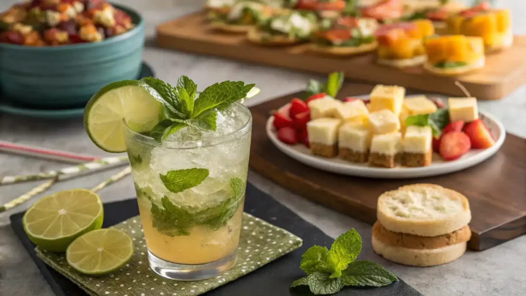 Serving suggestions for Kombucha Mojito.