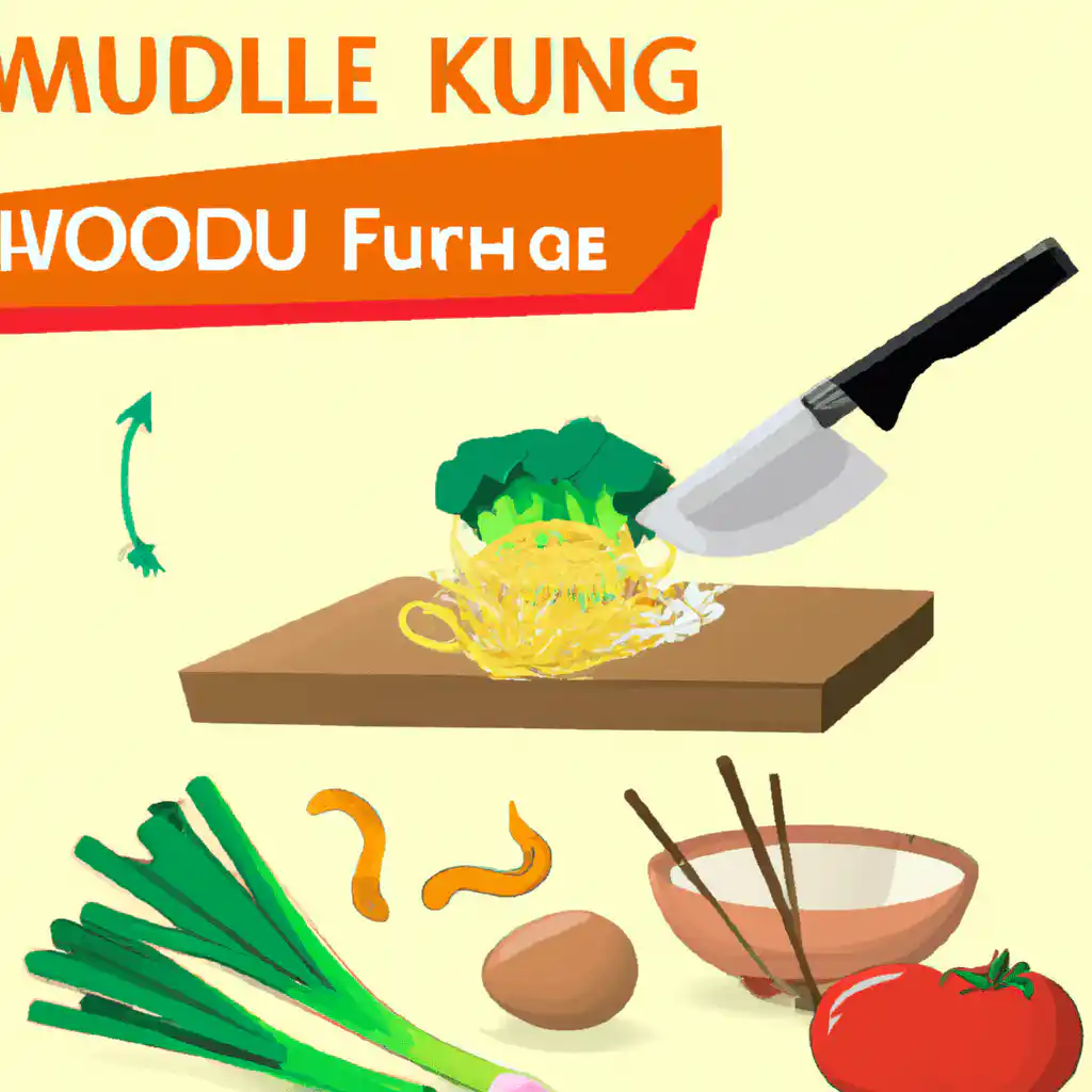 Pro tips for making kung fu noodles with fresh vegetables.