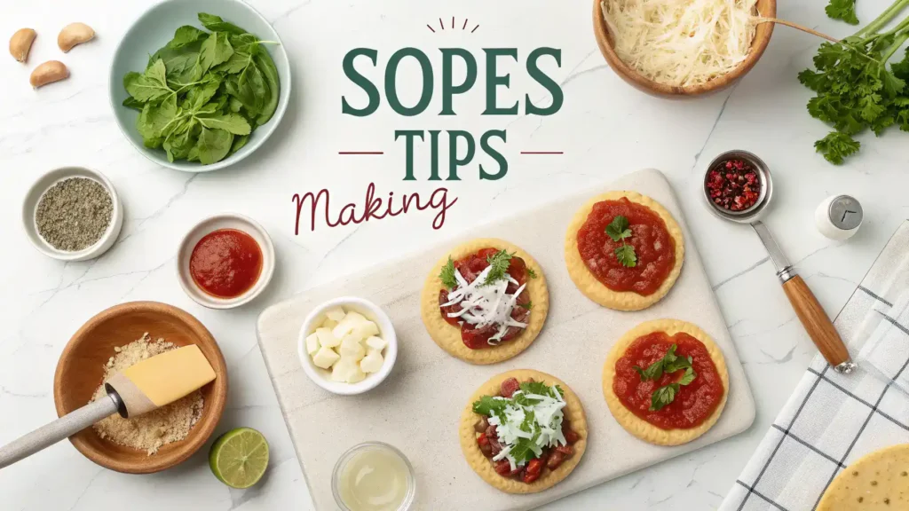 Pro tips for making perfect sopes.