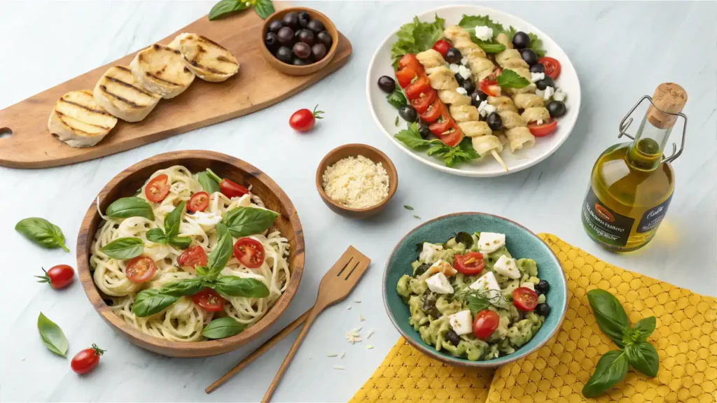 Different ways to serve Cold Italian Pasta Salad, including garnishes and pairings.