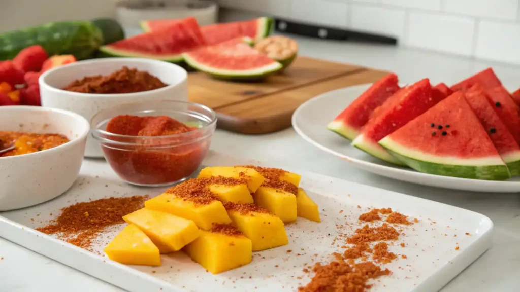 How to Serve Tajin and Chamoy