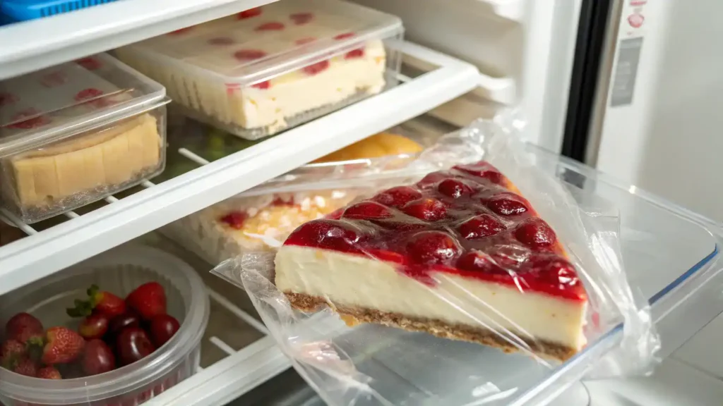 Proper storage methods for Cherry Cheesecake.