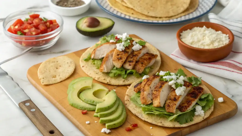 Pro tips for making Chicken Tostadas.