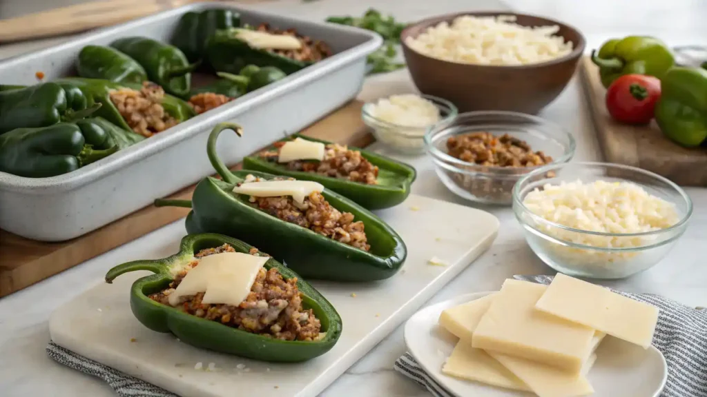 Pro tips for making the best stuffed poblano peppers.