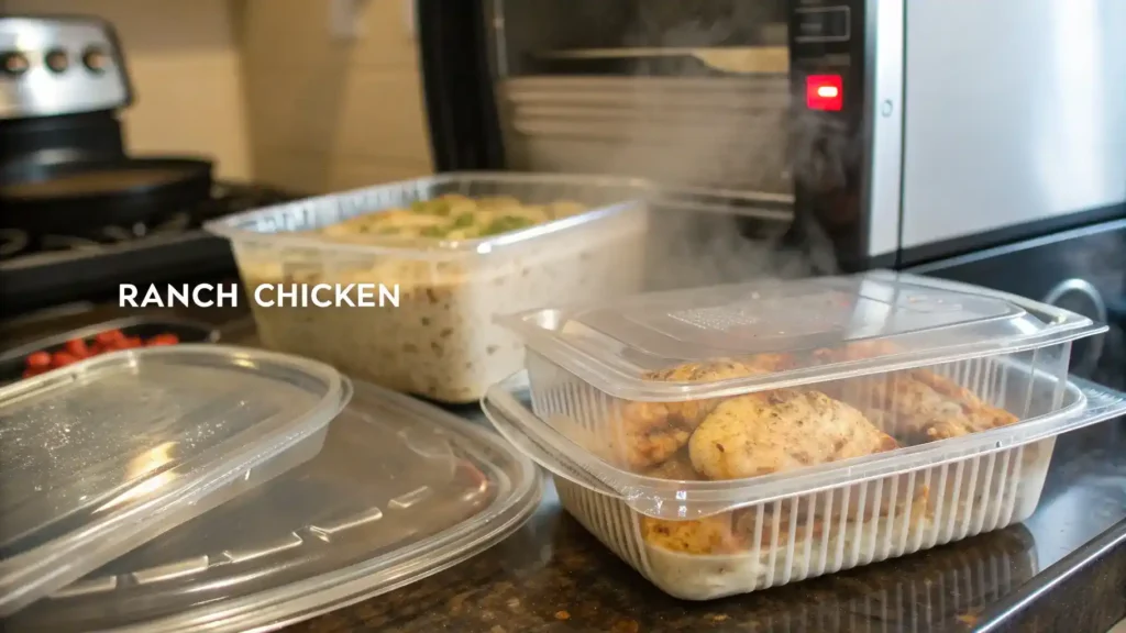 Storage and reheating tips for Ranch Chicken.